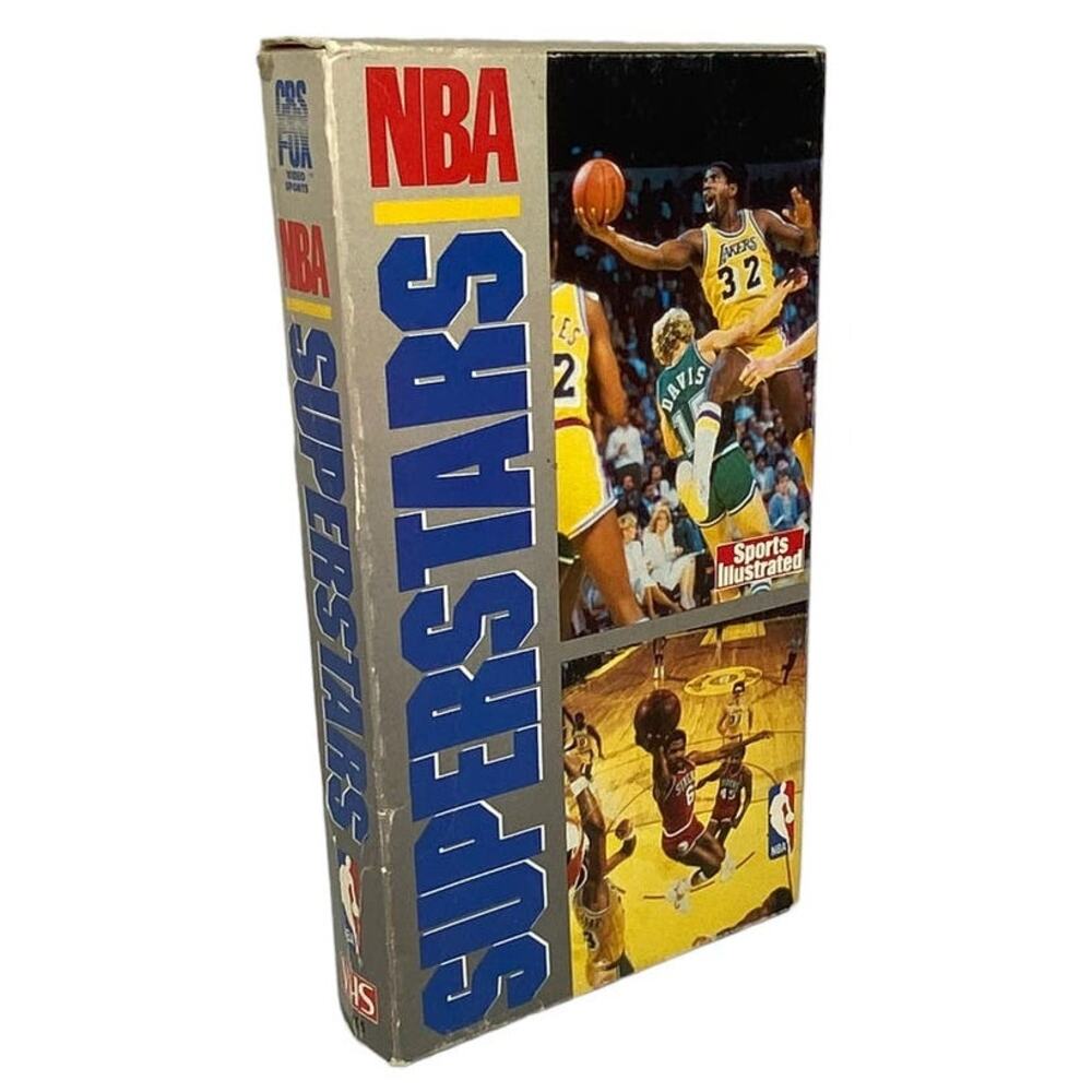 Vintage Sports Illustrated NBA Superstars VHS CBS Fox Video Sports